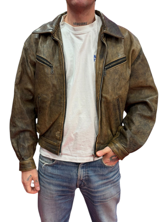 Giacca in vera pelle Vintage