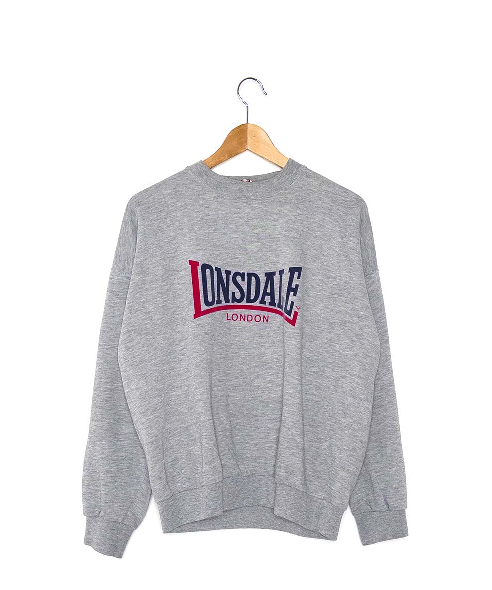 Felpa Lonsdale Grigio | Abbigliamento Vintage Shop Online – Pifebo