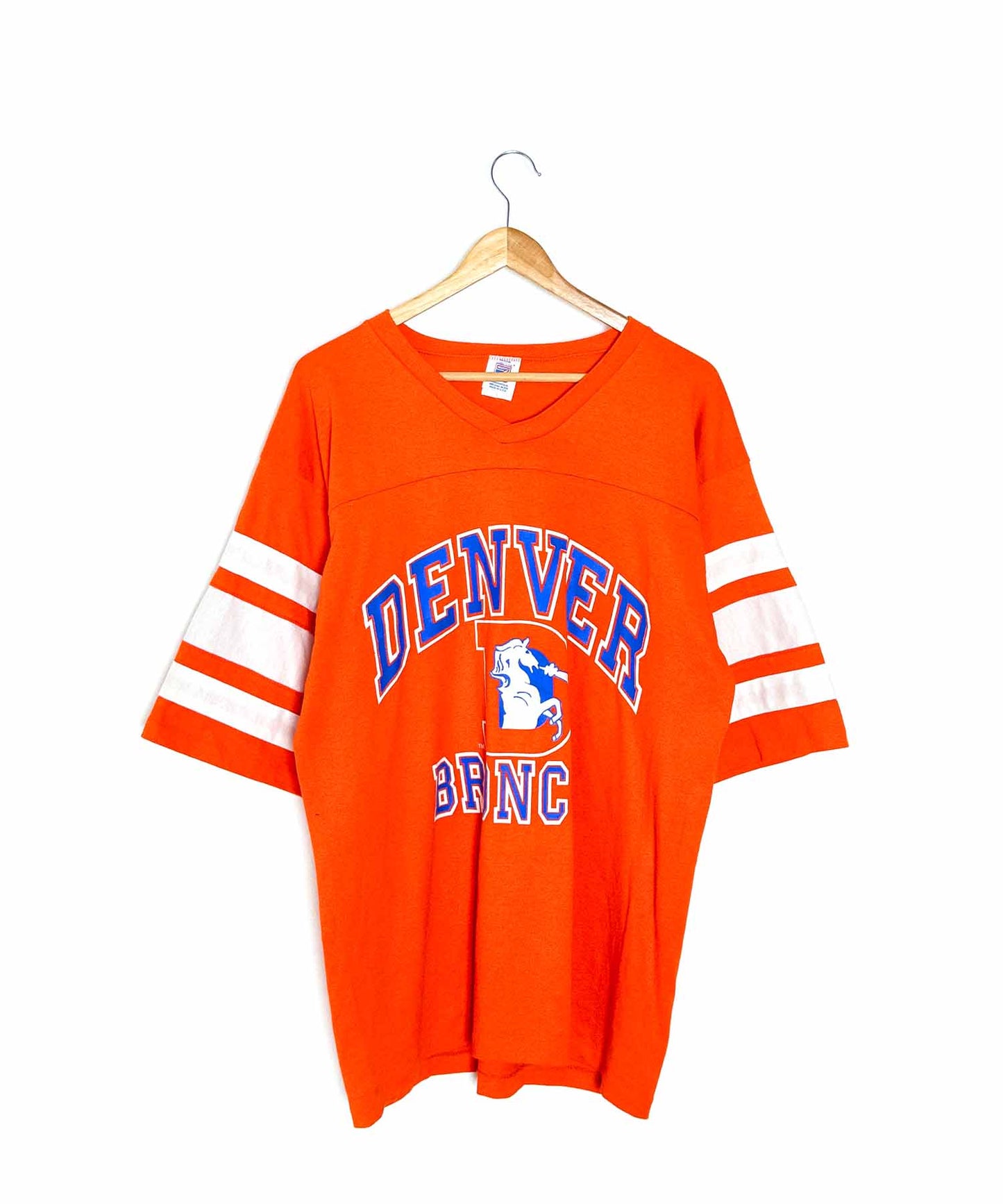 T-shirt Denver Broncos Vintage-Vintage-fronte.jpg; T-shirt Denver Broncos Vintage-Vintage-retro.jpg