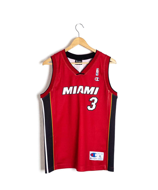 Canotta NBA Miami Heat Champion-Champion-fronte.jpg; Canotta NBA Miami Heat Champion-Champion-retro.jpg