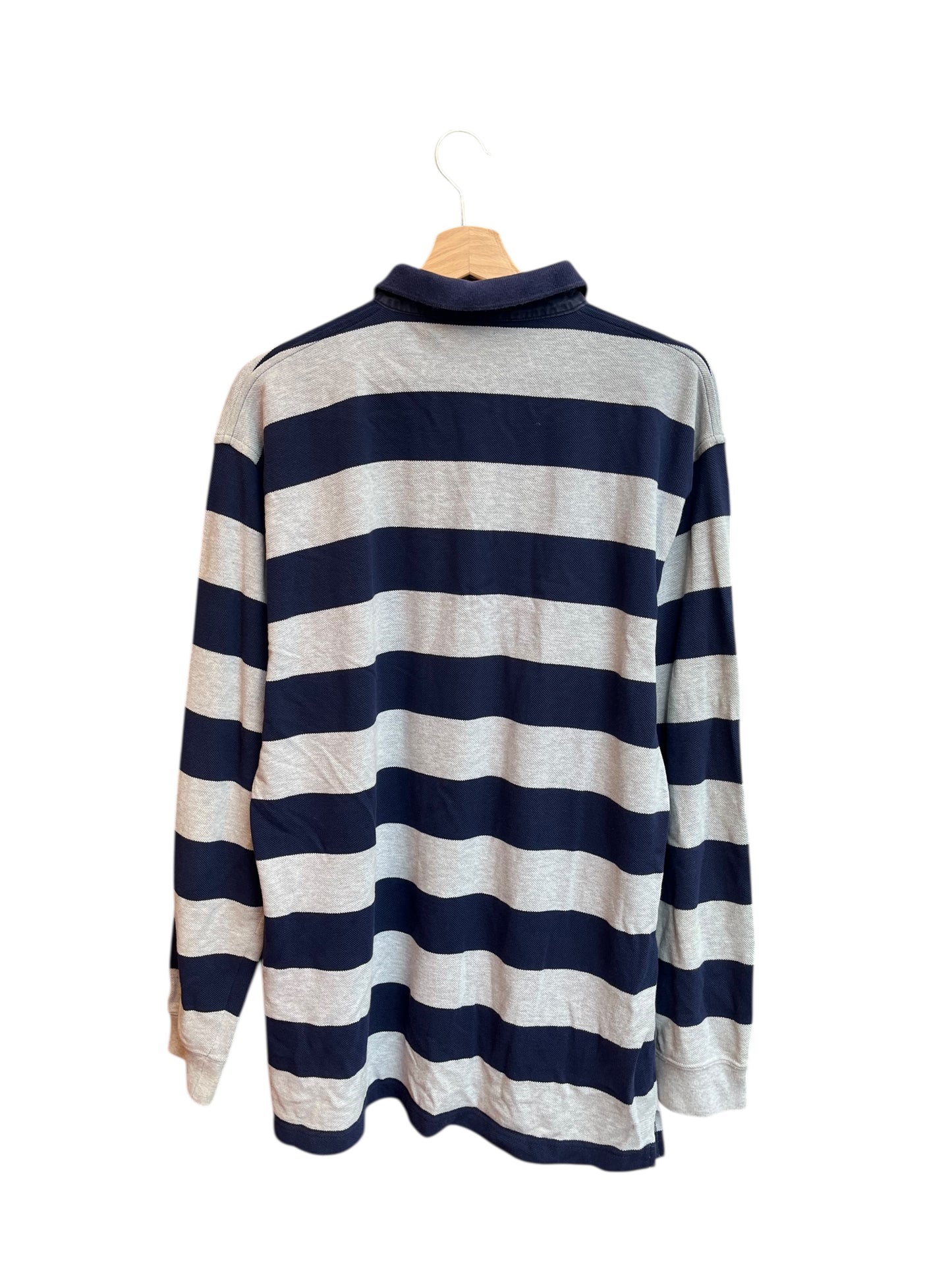 Polo manica lunga a righe Lacoste