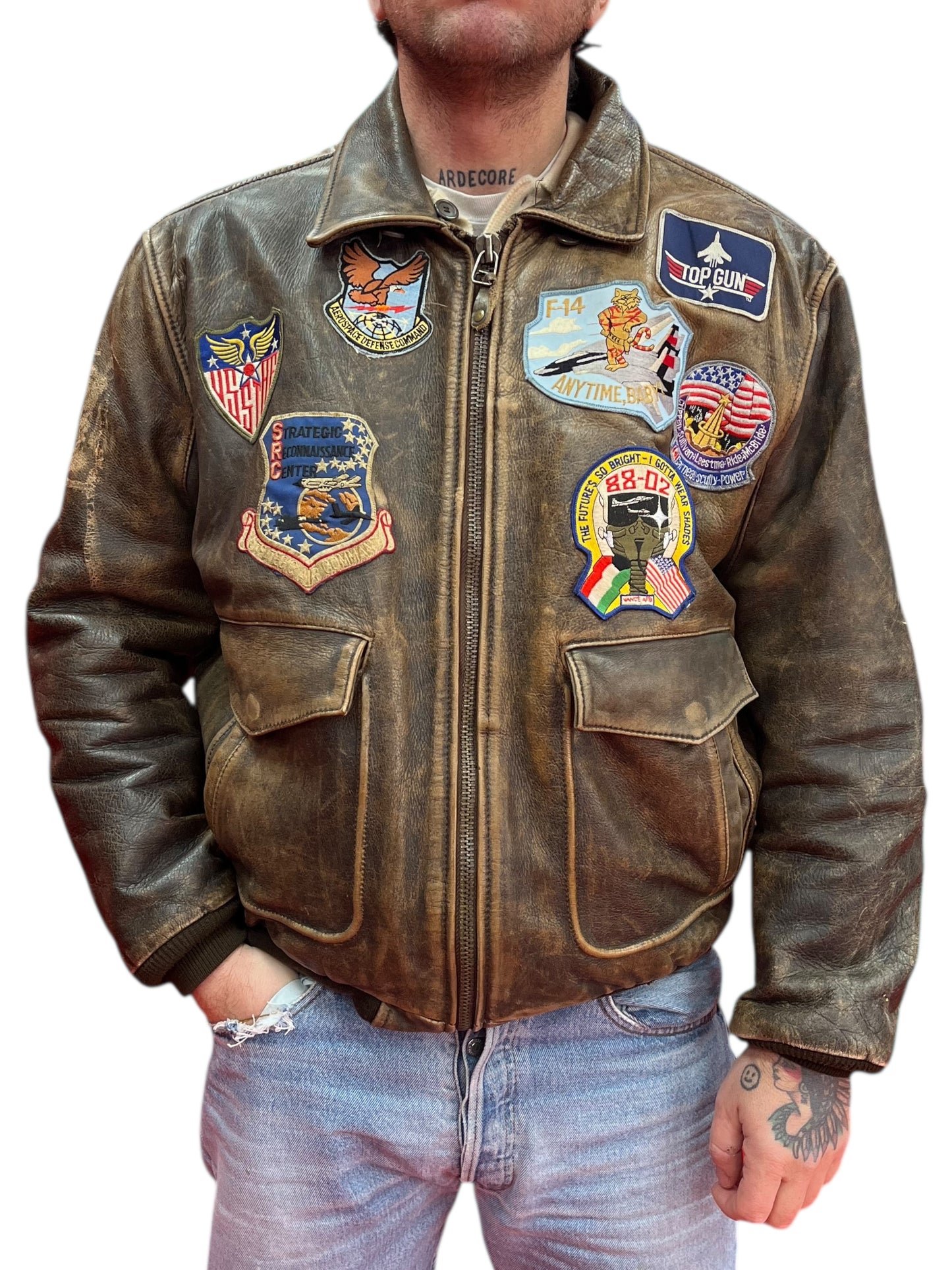 Giacca in vera pelle Vintage