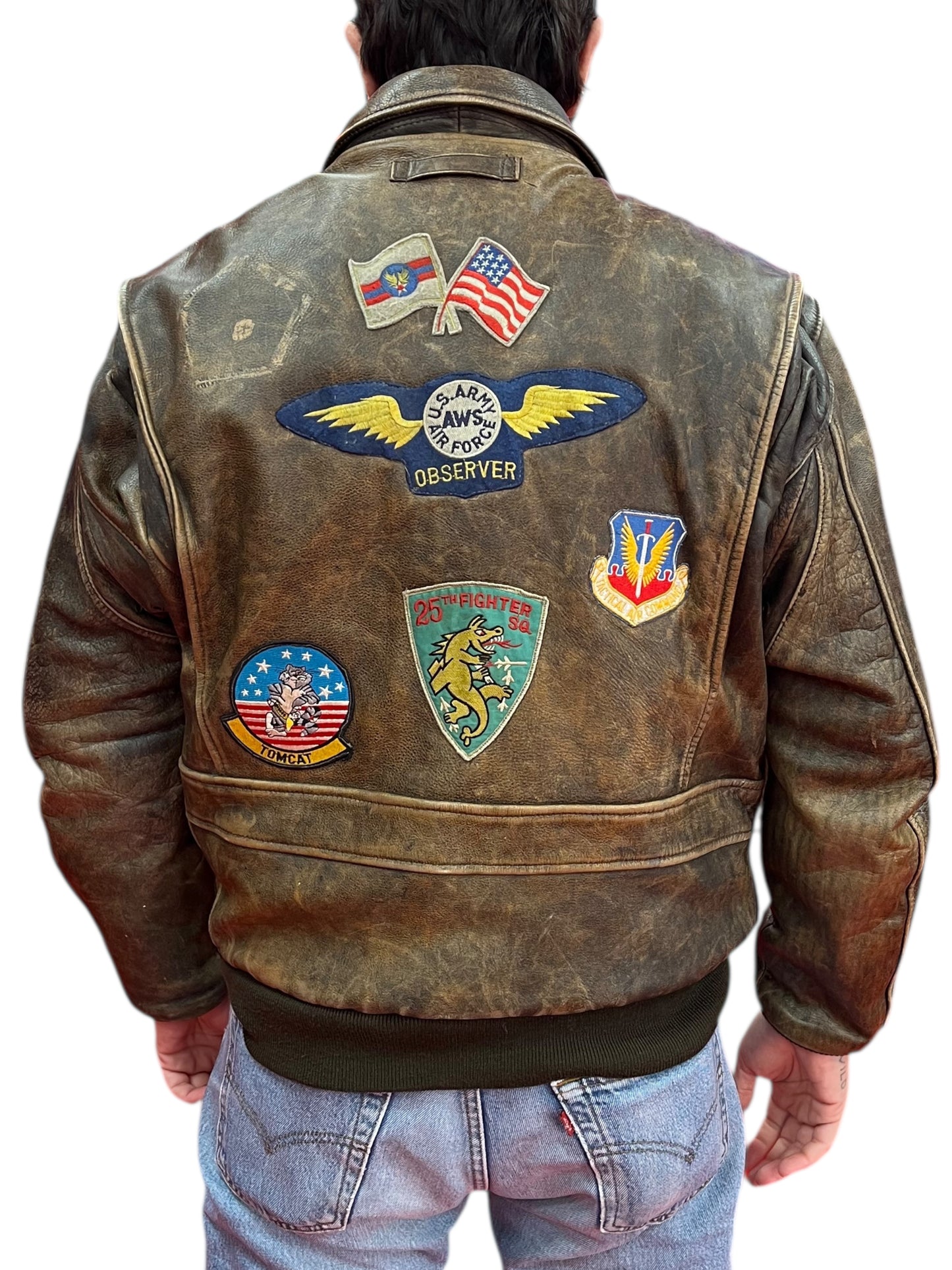 Giacca in vera pelle Vintage