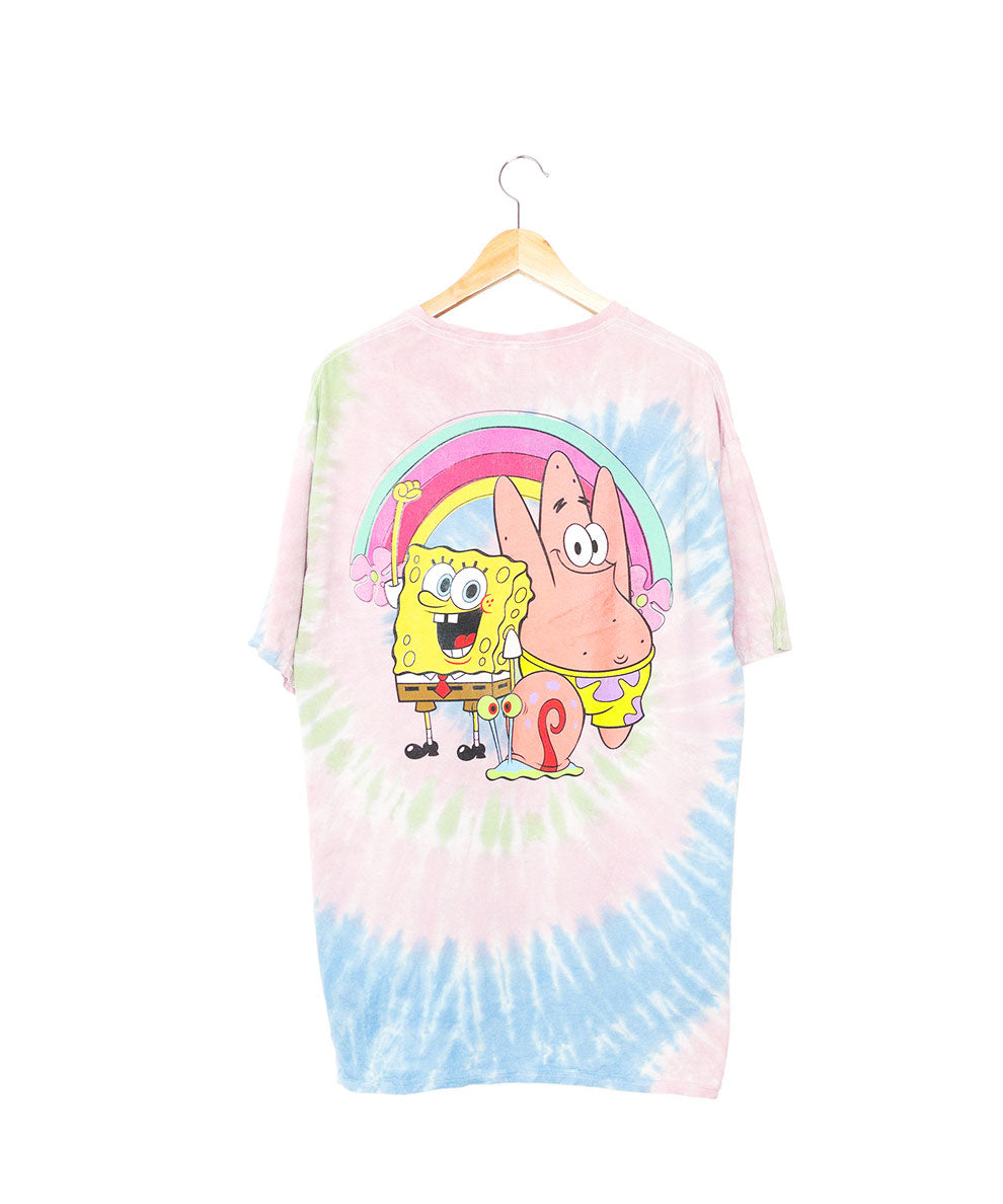 T-shirt Tie-Dye Spongebob-Vintage-fronte.jpg; T-shirt Tie-Dye Spongebob-Vintage-retro.jpg